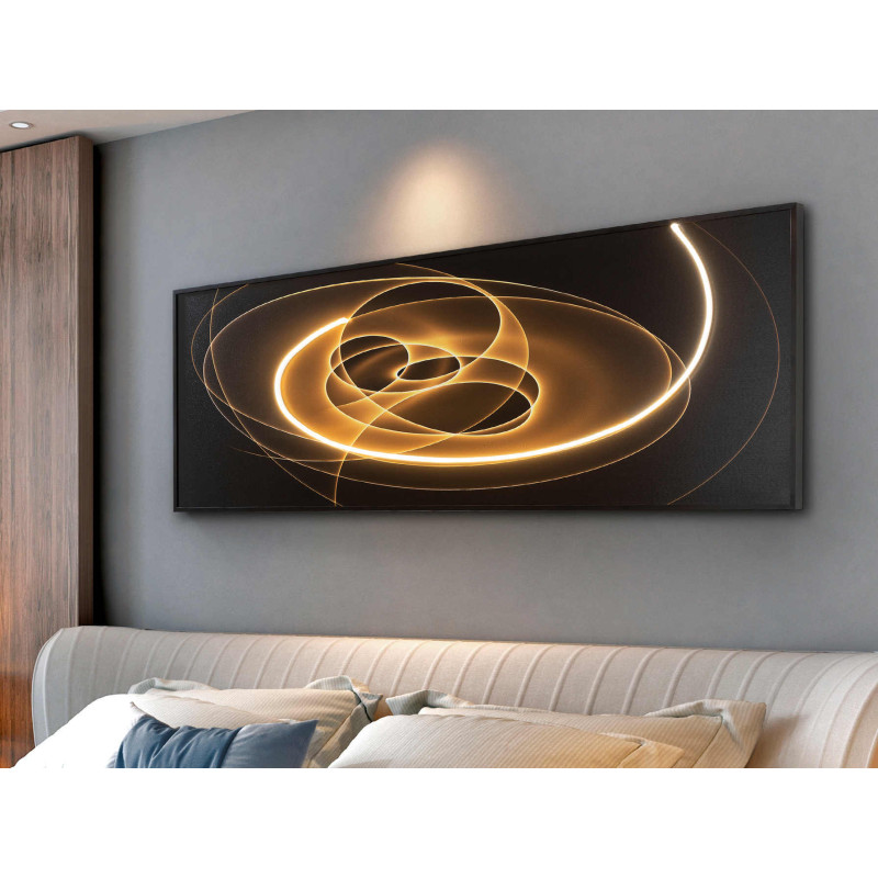 Tableau lumineux LED abstrait 150x50...