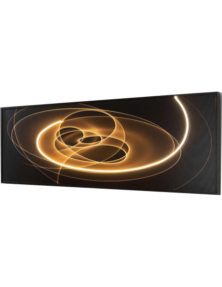 Tableau lumineux LED abstrait 150x50 cm Trazados