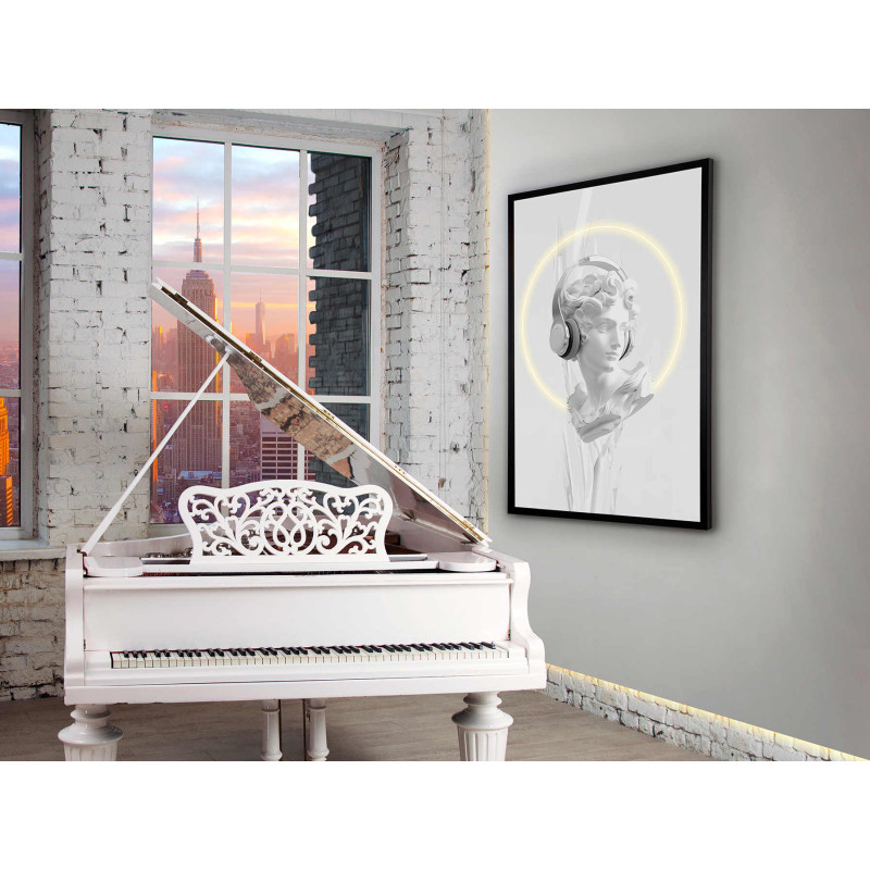 Tableau lumineux LED buste avec...