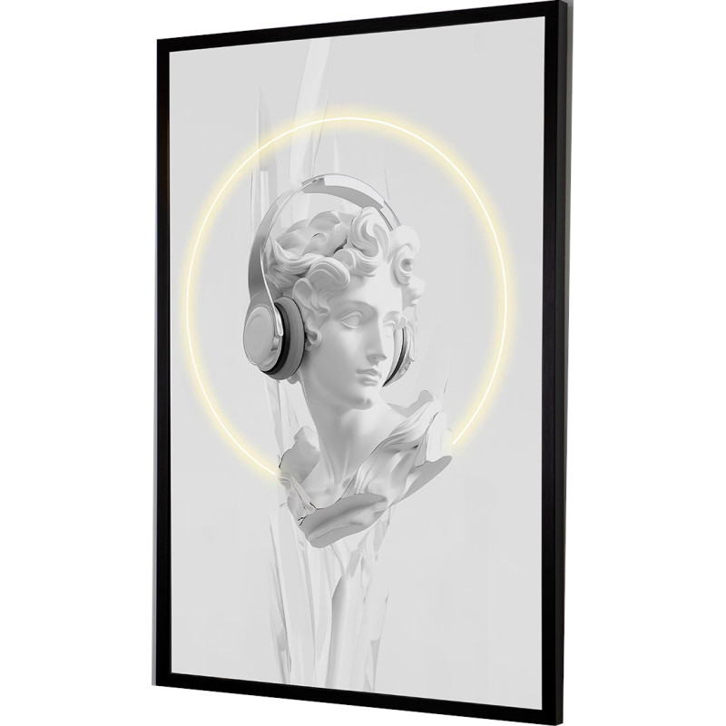 Tableau lumineux LED buste avec...