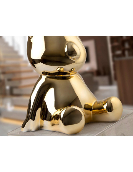 Statue ours dorée en résine 50 cm Osito