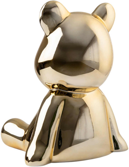 Statue ours dorée en résine 50 cm Osito