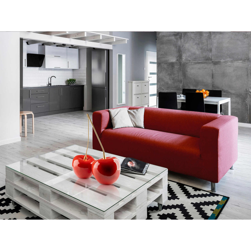 Sculpture cerises rouges 64 cm en...
