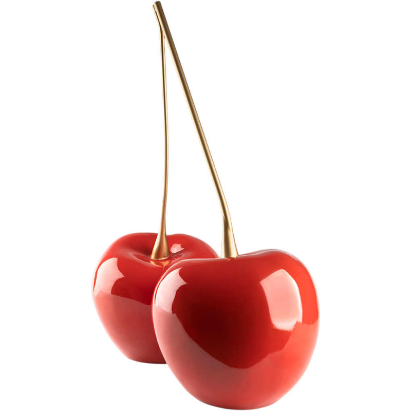 Sculpture cerises rouges 64 cm en...