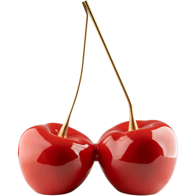 Sculpture cerises rouges 64 cm en...