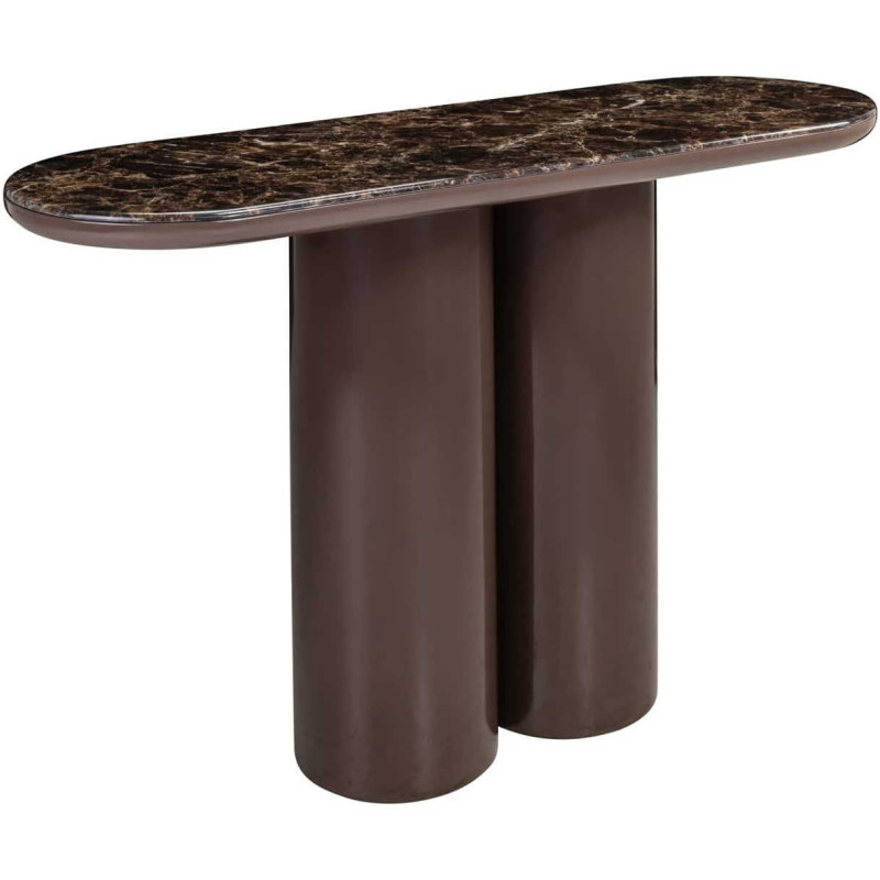 Console d’entrée effet marbre brun...