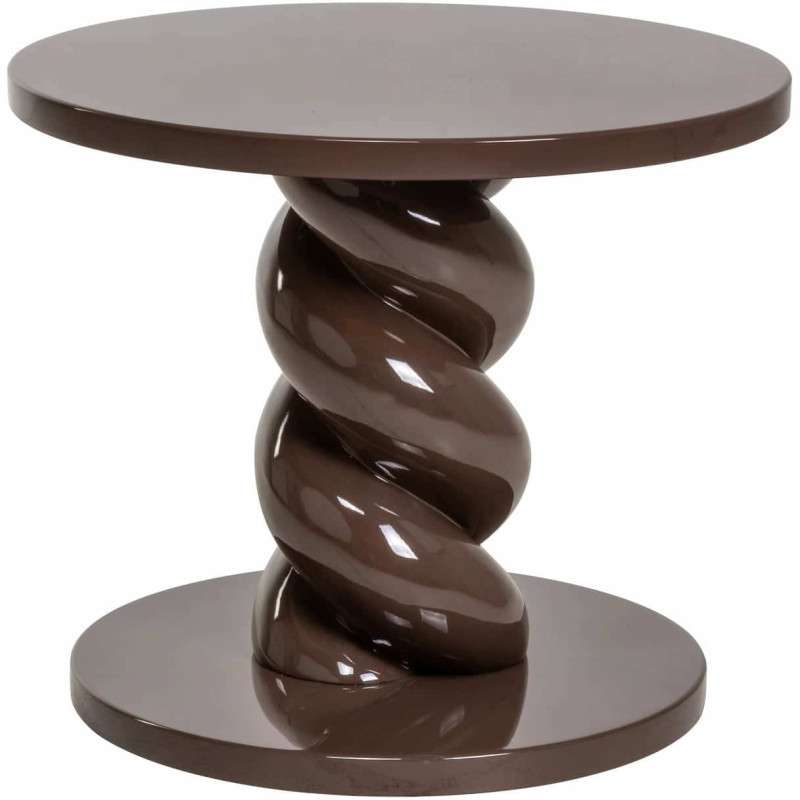Table d’appoint ronde marron...