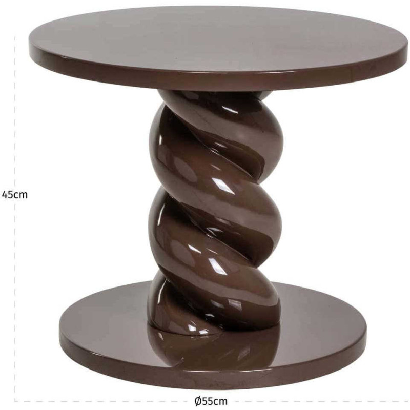 Table d’appoint ronde marron...