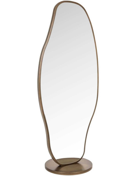 Miroir sur pied plein pied doré 192 cm Jalyce