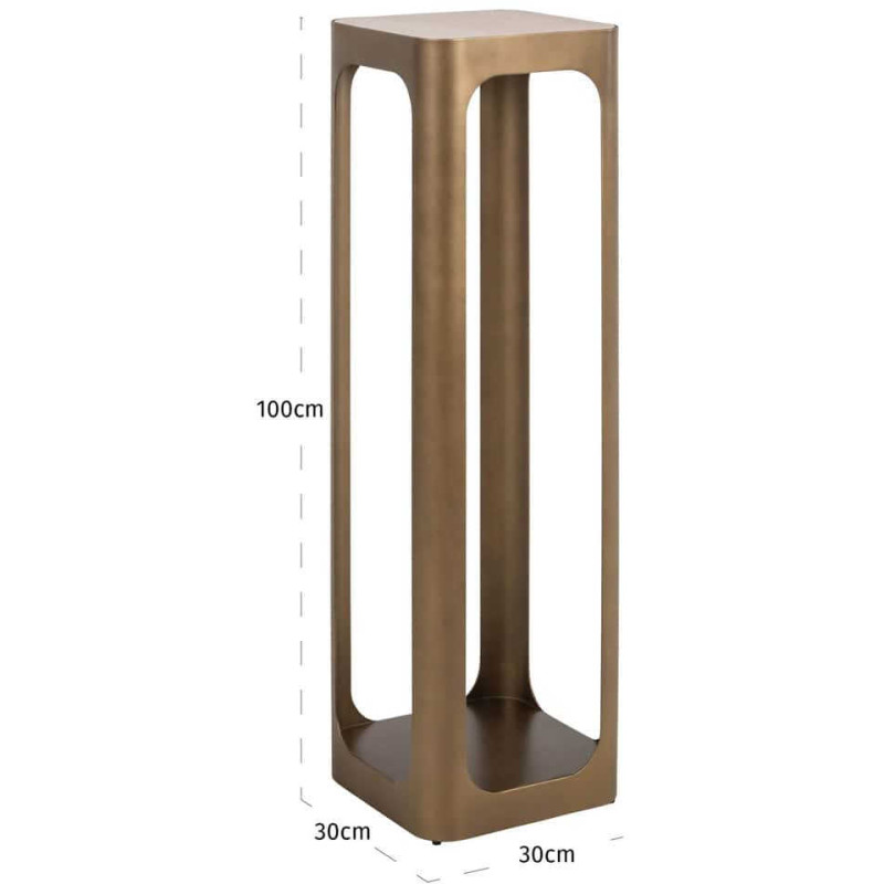 Sellette haute dorée 100 cm Claridge