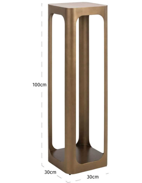 Sellette haute dorée 100 cm Claridge