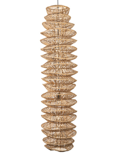 Grande suspension en rotin naturel 40x160 cm Taylor