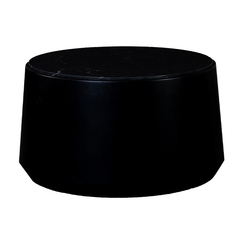 Table basse ronde en marbre noir 75...