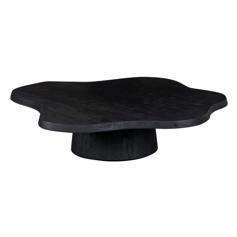 Table basse organique noire en...