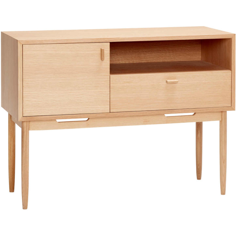 Commode chêne naturel FSC 1 porte 1...