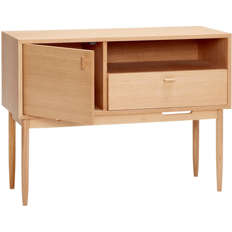 Commode chêne naturel FSC 1 porte 1...