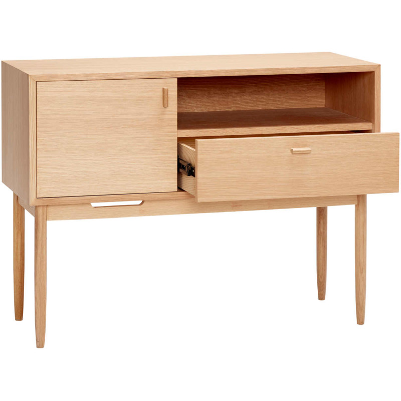 Commode chêne naturel FSC 1 porte 1...