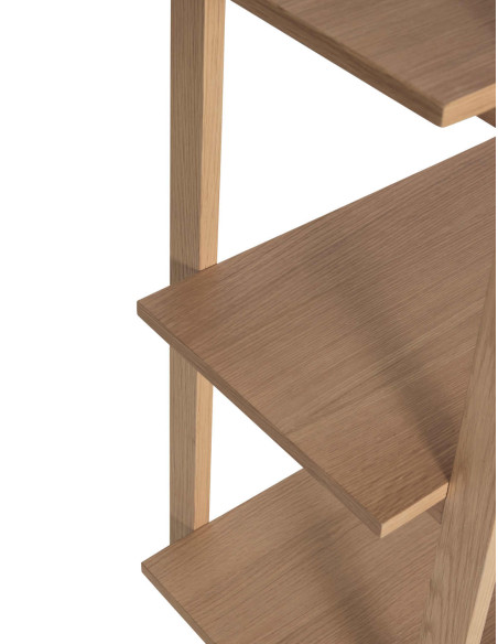 Étagère bibliothèque chêne naturel FSC 80x39x150 cm Epoch