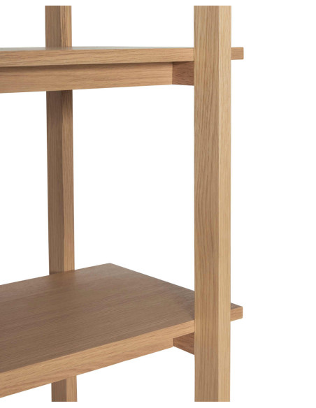 Étagère bibliothèque chêne naturel FSC 80x39x150 cm Epoch