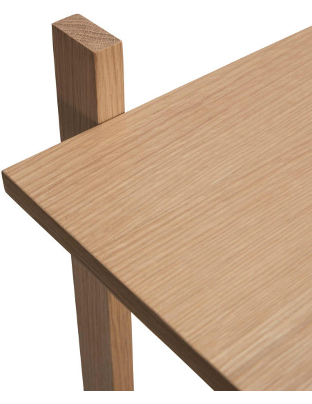 Étagère bibliothèque chêne naturel FSC 80x39x150 cm Epoch