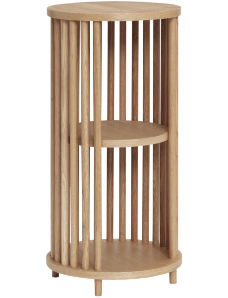 Sellette porte-plante chêne naturel Ø35x70 cm Folk