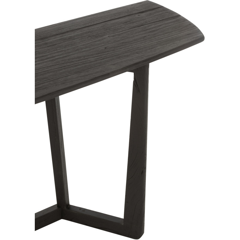 Console Rectangulaire Maty en Bois de teck Noir - 8