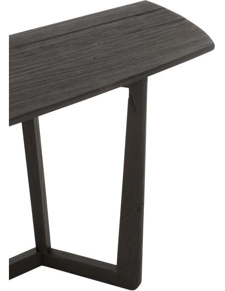 Console Rectangulaire Maty en Bois de teck Noir - 8