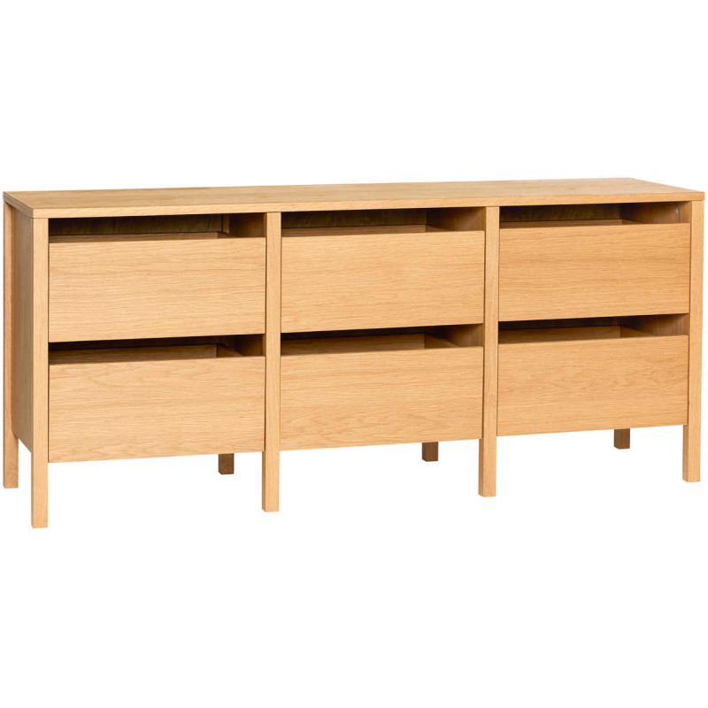 Buffet chêne naturel 6 tiroirs 150 cm...