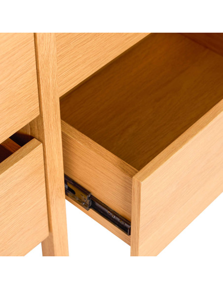 Buffet chêne naturel 6 tiroirs 150 cm Forma