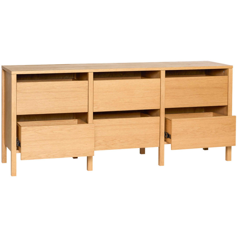Buffet chêne naturel 6 tiroirs 150 cm...