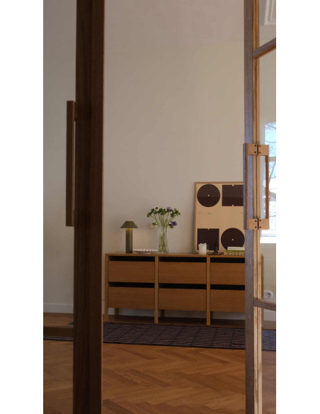 Buffet chêne naturel 6 tiroirs 150 cm Forma