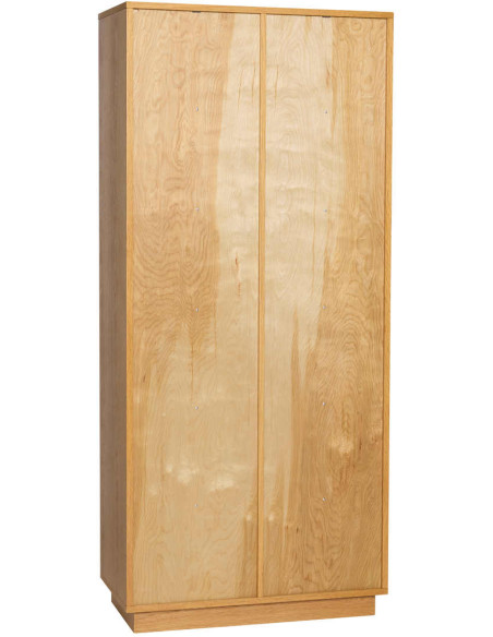 Bibliothèque chêne naturel 12 niches 180 cm Disco