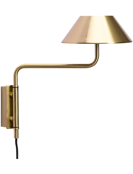 Applique murale laiton brossé LED intégrée Cover