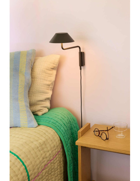 Applique murale noire LED dimmable Cover