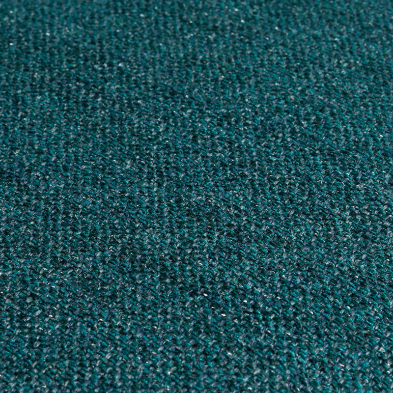Fauteuil lounge tissu bleu pétrole...
