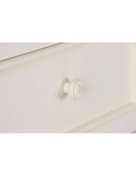 Vaisselier vitrine crème en manguier et MDF 150 cm Belmira