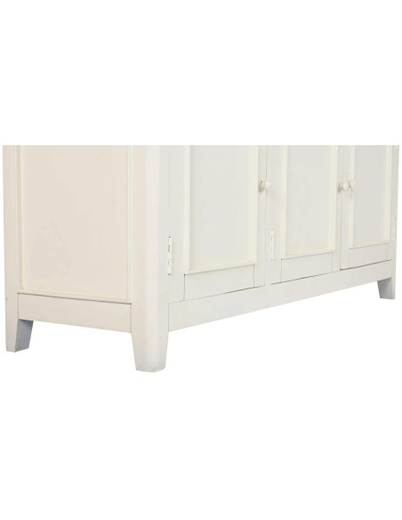 Vaisselier vitrine crème en manguier et MDF 150 cm Belmira