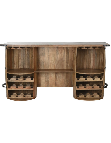 Meuble bar manguier range-bouteilles 180 cm Nerano