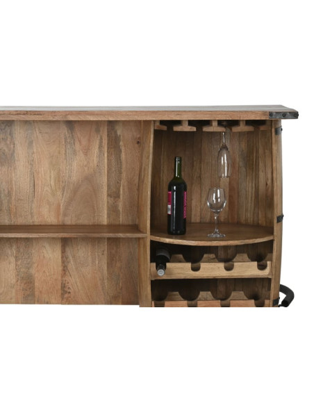 Meuble bar manguier range-bouteilles 180 cm Nerano