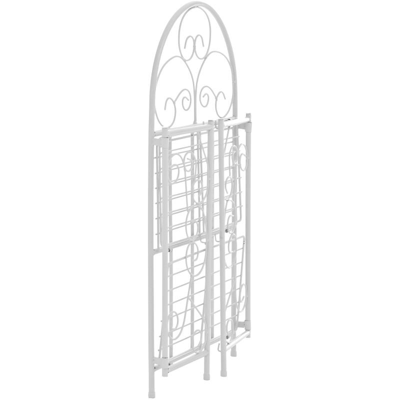 Étagère métal blanc pliable 3 niveaux...