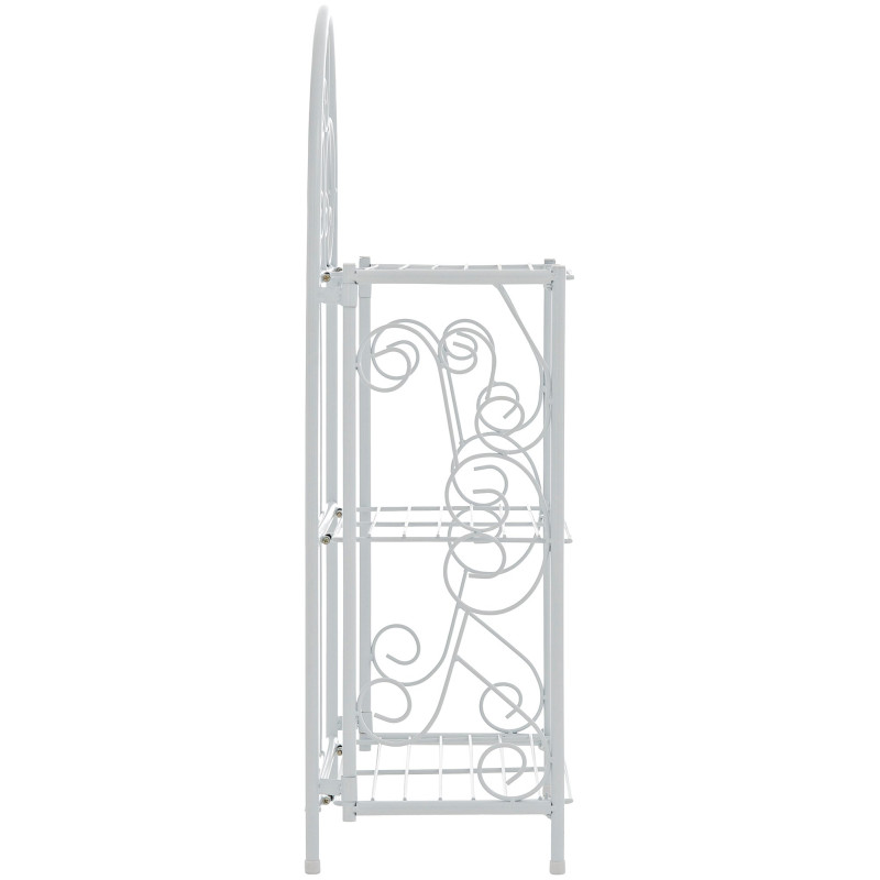 Étagère métal blanc pliable 3 niveaux...