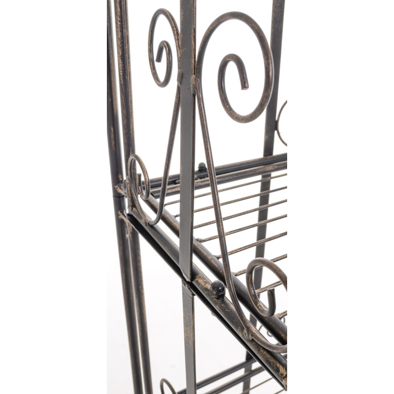 Étagère métal bronze pliable 5...
