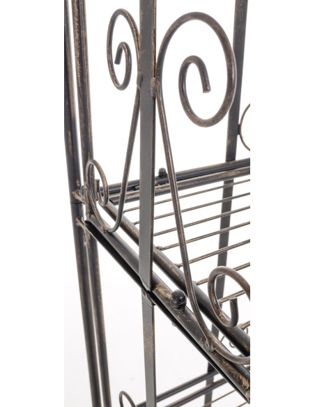 Étagère métal bronze pliable 5 niveaux Valoria