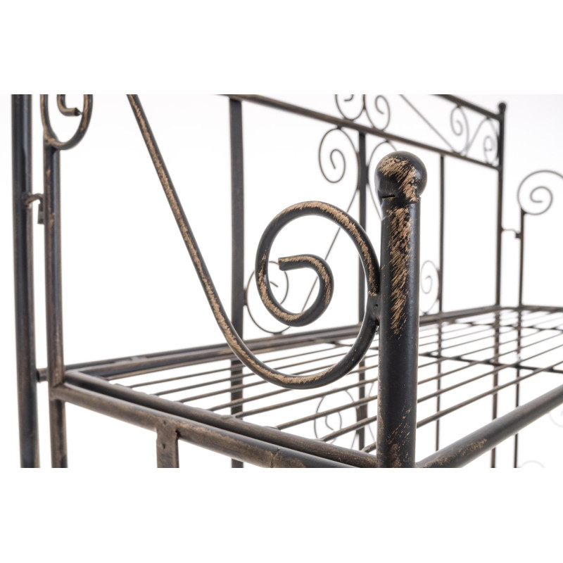 Étagère métal bronze pliable 5...