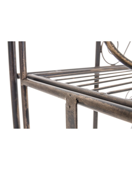 Étagère métal bronze pliable 5 niveaux Valoria