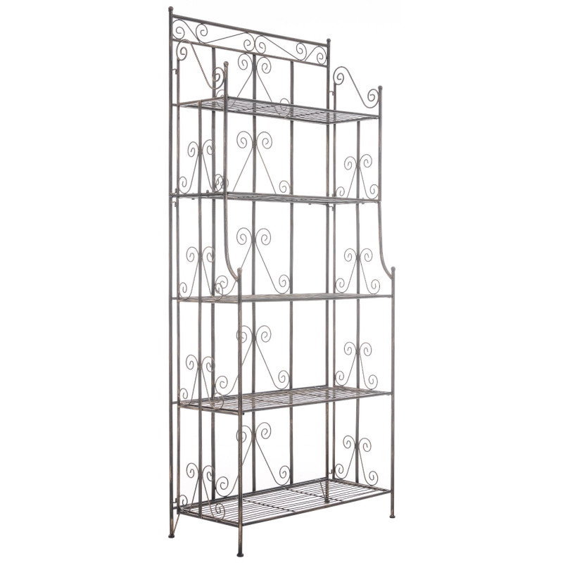 Étagère métal bronze pliable 5...