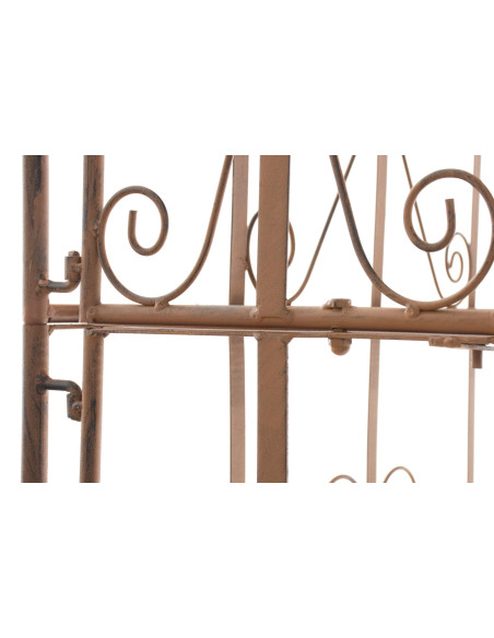 Étagère métal brun antique pliable 5 niveaux Valoria