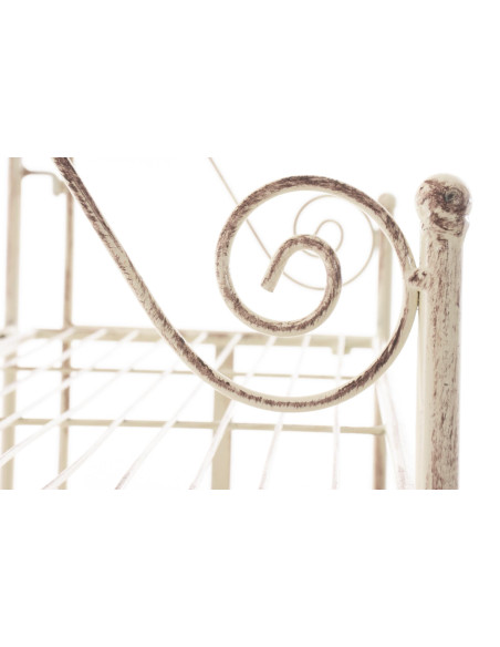 Étagère métal crème antique 5 niveaux 173 cm Valoria