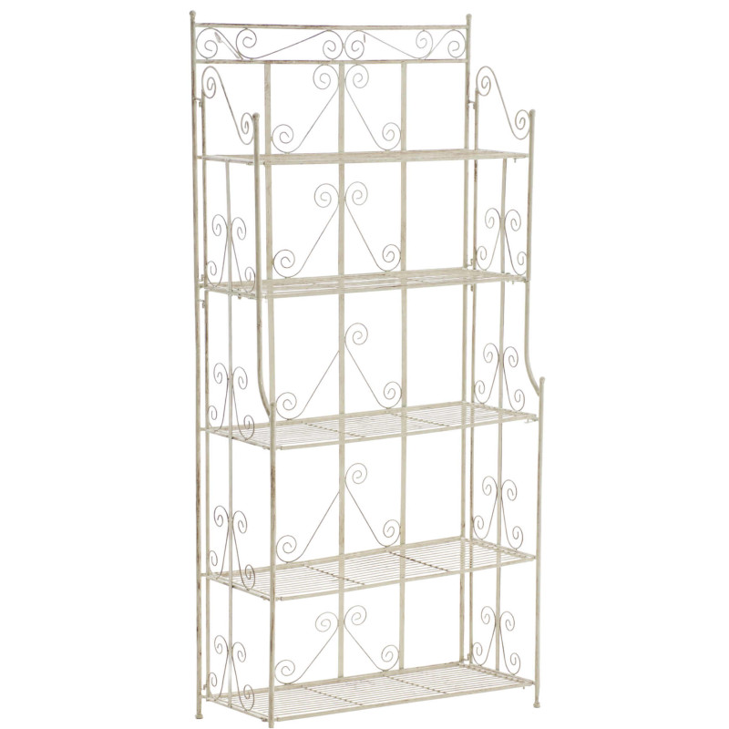 Étagère métal crème antique 5 niveaux...