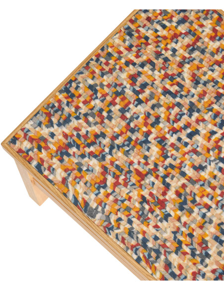 Table d’appoint bois naturel plateau confettis 40 cm Confetti